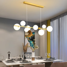 Load image into Gallery viewer, Pendant Lights for Dining Room Kitchen Led Lamp Decor 8 Glass Ball Gold Pendant Lamp Hanging Light Fixture