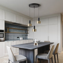 Load image into Gallery viewer, Modern Nordic Lamp Round 3 Heads Minimalist Dining Room Chandelier