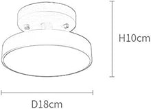 Load image into Gallery viewer, LED Ceiling Lamp Modern Wood Semi-Flush Mount Ceiling Light 18cm Cool Light