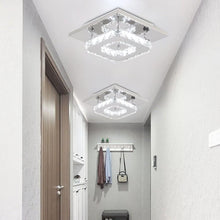 Load image into Gallery viewer, LED Ceiling Light Modern 20cm Small Crystal for Hallways and Corridor Flush Mount