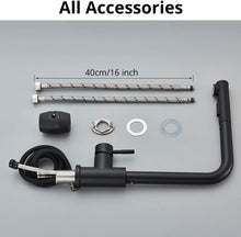 Load image into Gallery viewer, 360° Swivel Kitchen Faucet Modern Matte Black Single Handle Mixer Tap with Rotating Spout