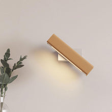Load image into Gallery viewer, Wall Sconce LED Rotatable Wood Bedside Wall Mount Lamp Black/White Warm White