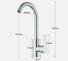 Load image into Gallery viewer, Kitchen Tap Modern Single Lever Kitchen Faucet Chrome Finish
