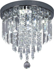Load image into Gallery viewer, Modern LED Crystal Ceiling Lights Pendant Chandelier Lamp Cool White 28x25cm