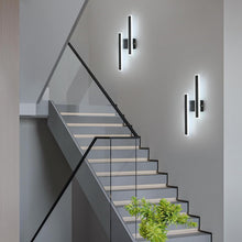 Load image into Gallery viewer, Modern LED Wall Lamp Black Indoor 32W Wall Sconce