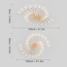Load image into Gallery viewer, LED Ceiling Light Modern Minimalist Ceiling Light Gold 4500K Neutral White
