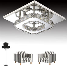 Load image into Gallery viewer, LED Ceiling Light Modern 20cm Small Crystal for Hallways and Corridor Flush Mount