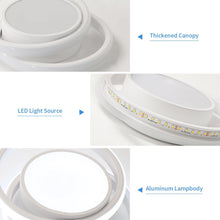 Load image into Gallery viewer, Modern 32W LED Ceiling Light – 27 cm Decorative Flush-Mount Cold White Fixture White