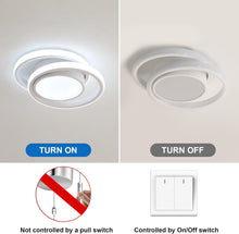 Load image into Gallery viewer, Modern 32W LED Ceiling Light – 27 cm Decorative Flush-Mount Cold White Fixture White