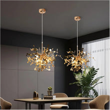 Load image into Gallery viewer, Chandelier Pendant Light Height Adjustable Silver/Gold Hanging Lamp