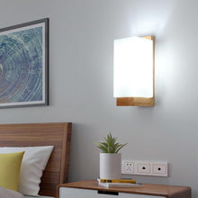 Load image into Gallery viewer, Wooden Wall Lights Indoor E27 Modern Minimalist Design Wall Lamp
