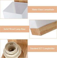 Load image into Gallery viewer, Wooden Wall Lights Indoor E27 Modern Minimalist Design Wall Lamp