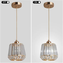 Load image into Gallery viewer, Modern Crystal Pendant Light Gold E27 Ceiling Lamp
