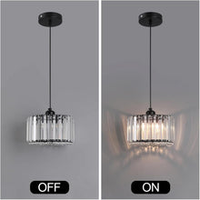 Load image into Gallery viewer, Nordic Crystal Pendant Lamp Black/Gold Glass Pendant Light Mini Modern Luxury E26