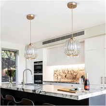 Load image into Gallery viewer, Modern Crystal Pendant Light Gold E27 Ceiling Lamp