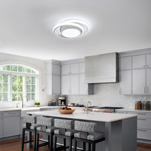 Load image into Gallery viewer, Modern 32W LED Ceiling Light – 27 cm Decorative Flush-Mount Cold White Fixture White