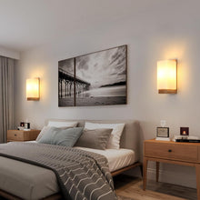 Load image into Gallery viewer, Wooden Wall Lights Indoor E27 Modern Minimalist Design Wall Lamp