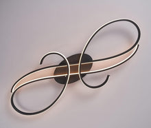 Load image into Gallery viewer, Modern LED Black Ceiling Light With Remote Control 80cm