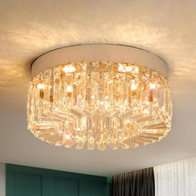 Load image into Gallery viewer, LED Ceiling Light Crystal Chandelier Silver Pendant Light 3 Colors Light 50 cm