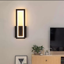 Load image into Gallery viewer, Wall Light Modern Iron Wall Sconce Wall Mounted Light 17W Bedside Lamp Rectangle Black/White