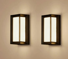 Load image into Gallery viewer, Outdoor Wall Light 2 Pack Black 18W Outdoor Modern LED Waterproof IP65 Neutral Light 4000K
