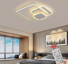 Load image into Gallery viewer, 3 Squares Structure Ceiling Light Modern Ultra-Thin Led Ceiling Lamp Flush Mount White/Black Indoor Decoration