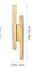 Load image into Gallery viewer, Modern Minimalist Strip Wall Lamp Gold/Black Linear Wall Sconce Indoor 20W Wall Mounted LED Lights 3 Color