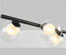 Load image into Gallery viewer, Chandelier Nordic Modern Simple Bubble Ball Long Strip Chandeliers Minimalist Creative Hanging Lights 8 Head Black