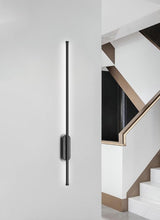 Load image into Gallery viewer, Black Metal Strip Wall Light Linear Wall Lamp Modern LED Wall Sconce Interior Lighting Wall Lamps