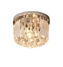 Load image into Gallery viewer, Chandeliers Small Ceiling Light Crystal Modern Crystal Small Lamp 25 Cm Silver Suction Cup Balcony Personality Hall Porch Lamp