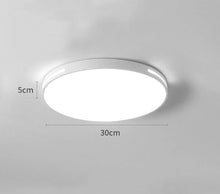 Load image into Gallery viewer, LED Bathroom Ceiling Light 18W Slim Flush Mount Ceiling Lamp Round Ultra-Thin Modern Light Black/White