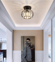 Load image into Gallery viewer, Semi Flush Mount Chandelier Lighting Black Finishing and Chandeliers Ceiling Light Fixture
