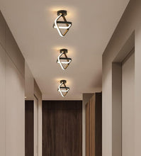 Load image into Gallery viewer, Black LED Ceiling Light 21 W Square Modern Indoor Ceiling Lamps for Balconies, Hallway, Living Room, Bedroom, Kitchen