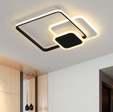 Load image into Gallery viewer, 3 Squares Structure Ceiling Light Modern Ultra-Thin Led Ceiling Lamp Flush Mount White/Black Indoor Decoration