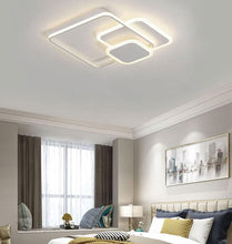 Load image into Gallery viewer, 3 Squares Structure Ceiling Light Modern Ultra-Thin Led Ceiling Lamp Flush Mount White/Black Indoor Decoration