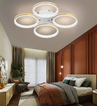Load image into Gallery viewer, Bedroom LED Ceiling Light 4 Head Chic Chandelier Pendant Lamp Black/White Lighting
