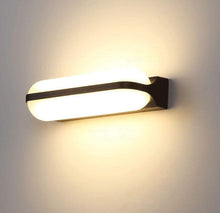 Load image into Gallery viewer, 24W LED Wall Light Outdoor Wall Sconce IP65 Waterproof Square Metal Cold White Outdoor Wall Lamp