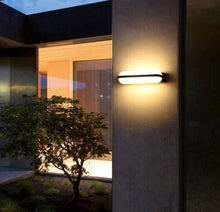 Load image into Gallery viewer, 24W LED Wall Light Outdoor Wall Sconce IP65 Waterproof Square Metal Cold White Outdoor Wall Lamp