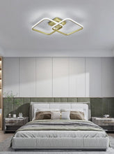 Load image into Gallery viewer, 42W Modern LED Ceiling Light 6500K Gold Ceiling Lamp Bedroom Living Room 64CM