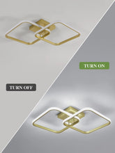 Load image into Gallery viewer, 42W Modern LED Ceiling Light 6500K Gold Ceiling Lamp Bedroom Living Room 64CM