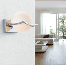 Load image into Gallery viewer, Wall Lamp E27 Glass Globe Wall Lamp Indoor Silver