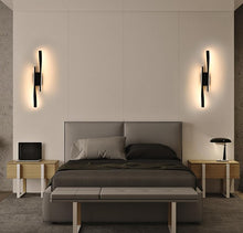 Load image into Gallery viewer, LED Black Wall Light Indoor 16 W Wall Lamp LED Creative Black Wall Lighting Warm White Light