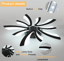 Load image into Gallery viewer, LED Ceiling Light Dimmable with Remote Control 70cm Black