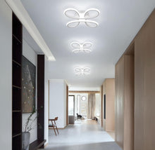 Load image into Gallery viewer, Modern LED Ceiling Light White/Black , 30W Ceiling Lamp Flower Ceiling Lighting Cool Light