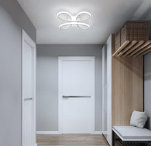 Load image into Gallery viewer, Modern LED Ceiling Light White/Black , 30W Ceiling Lamp Flower Ceiling Lighting Cool Light