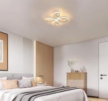 Load image into Gallery viewer, Modern LED Silver Ceiling Light Flower Shape Warm White Light 30cm