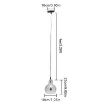 Load image into Gallery viewer, Vintage Smoked Glass Shade Chandelier Pendant Ceiling E27