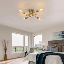 Load image into Gallery viewer, Retro Vintage Ceiling Light Ceiling Lamp Modern Gold Chandelier 43cm