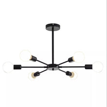 Load image into Gallery viewer, Ceiling Light Semi Flush Mount E27 Black/Black and Gold Modern Ceiling Lights Chandelier Fixture Lamp