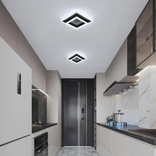 Load image into Gallery viewer, LED Ceiling Light Matte Black Modern Square Cool White 6500K 30cm